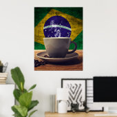 Kaffee aus Brasilien Poster (Heimbüro)