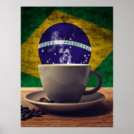 Kaffee aus Brasilien Poster (Vorne)