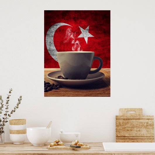 Kaffee aus der Türkei Poster (Küche)