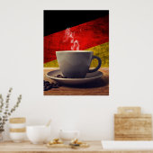 Kaffee aus Deutschland Poster (Küche)