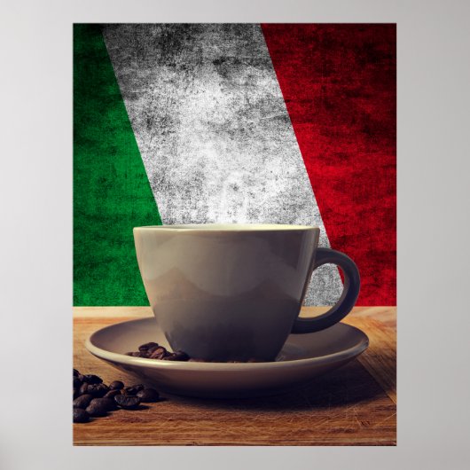 Kaffee aus Italien Poster (Vorne)