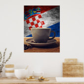 Kaffee aus Kroatien Poster (Küche)