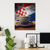 Kaffee aus Kroatien Poster (Heimbüro)