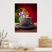 Kaffee aus Portugal Poster (Küche)