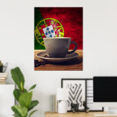 Kaffee aus Portugal Poster (Heimbüro)