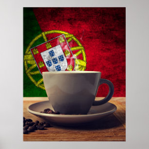 Kaffee aus Portugal Poster