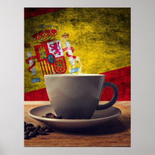 Kaffee aus Spanien Poster