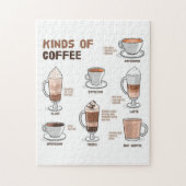 Kaffee aus vielen Arten von Kaffee Puzzle (Vertikal)