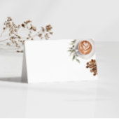 Kaffee Baby-Dusche - ein Baby Brauen Food Label Platzkarte