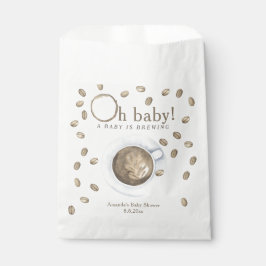 Kaffee-Baby-Dusche - ein Baby braut Geschenktütchen