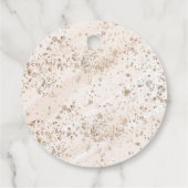 Kaffee-Baby-Party ist Brühen Schleife Geschenkanhänger (Rückseite)