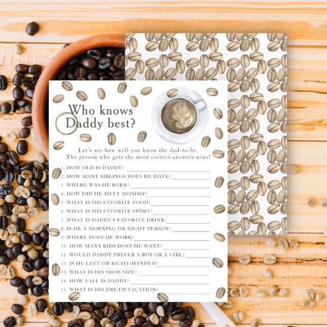 Kaffee-Babydusche - Spiel, das Papa am besten kenn (Von Creator hochgeladen)