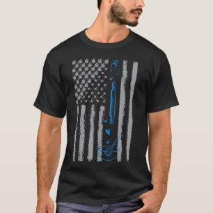 Kaffee backen- Vintage USA amerikanische Flagge zu T-Shirt
