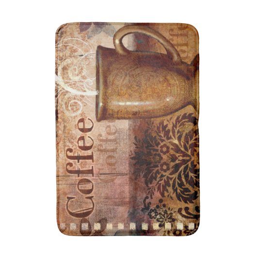 Kaffee Badematte (Vorderseite Vertikal)
