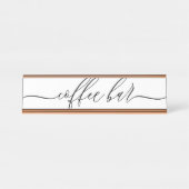 Kaffee Bar Empfang Schreibtischnamensplakette (Vorderseite )