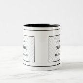 Kaffee Bar-Kaffee Late Zweifarbige Tasse (Mittel)