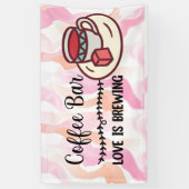 Kaffee Bar Liebe braut Banner (Vertikal)