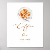 Kaffee Bar Liebe braut Poster (Vorne)