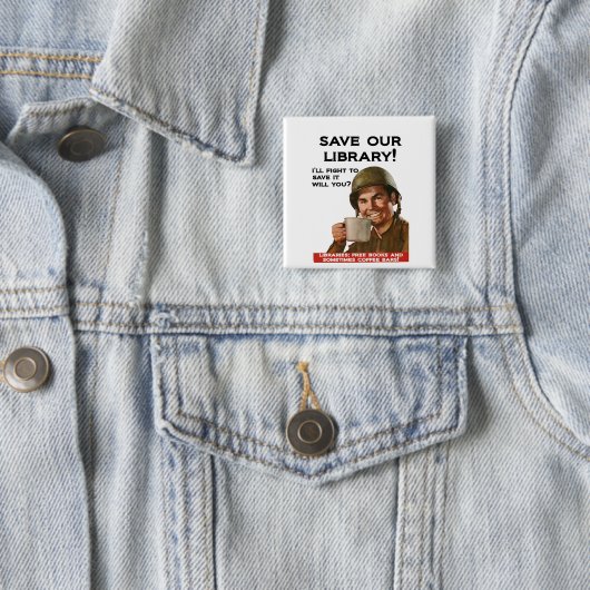 Kaffee-Bar-Quadrat-Abzeichen Button (Beispiel)