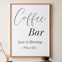 Kaffee Bar Schwarz-weiß Polterabend