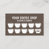 Kaffee-Bar-Treppenkarten Treuekarte (Vorderseite)