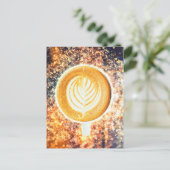 KAFFEE BARISTA POSTKARTE (Stehend Vorderseite)