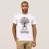 Kaffee, Baum des Lebens, Koffein T-Shirt (Vorne ganz)