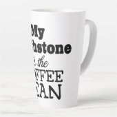 Kaffee Bean Birthstone Latte Tasse (Rechte Ecke)