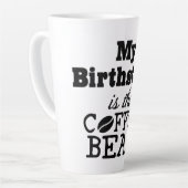 Kaffee Bean Birthstone Latte Tasse (Linke Ecke)