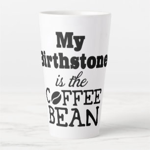 Kaffee Bean Birthstone Latte Tasse