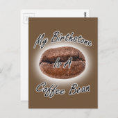 Kaffee Bean Birthstone Postkarte (Vorne/Hinten)