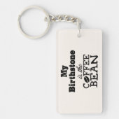 Kaffee Bean Birthstone Schlüsselanhänger (Vorderseite)