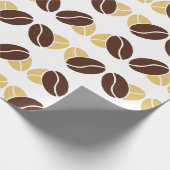 Kaffee Bean Charm Wrapping Papier für Geschenke Geschenkpapier (Ecke)