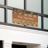 Kaffee Bean Earthy Boho Rustic Banner (Äußeres Gebäude)