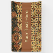 Kaffee Bean Earthy Boho Rustic Banner (Vertikal)