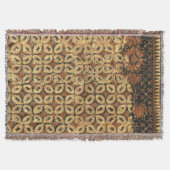 Kaffee Bean Earthy Boho Rustic Decke (Vorderseite)