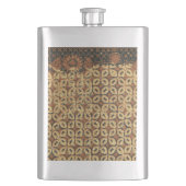 Kaffee Bean Earthy Boho Rustic Flachmann (Vorderseite)