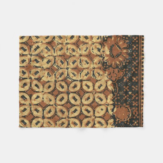 Kaffee Bean Earthy Boho Rustic Fleecedecke (Vorderseite (Horizontal))