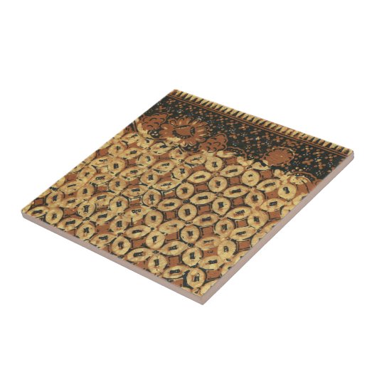 Kaffee Bean Earthy Boho Rustic Fliese (Seite)