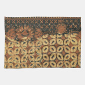 Kaffee Bean Earthy Boho Rustic Geschirrtuch (Horizontal)