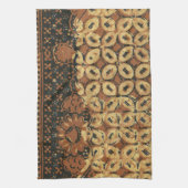 Kaffee Bean Earthy Boho Rustic Geschirrtuch (Vertikal)