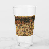 Kaffee Bean Earthy Boho Rustic Glas (Vorderseite)