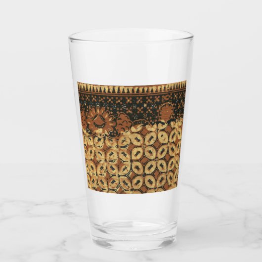 Kaffee Bean Earthy Boho Rustic Glas (Vorderseite)