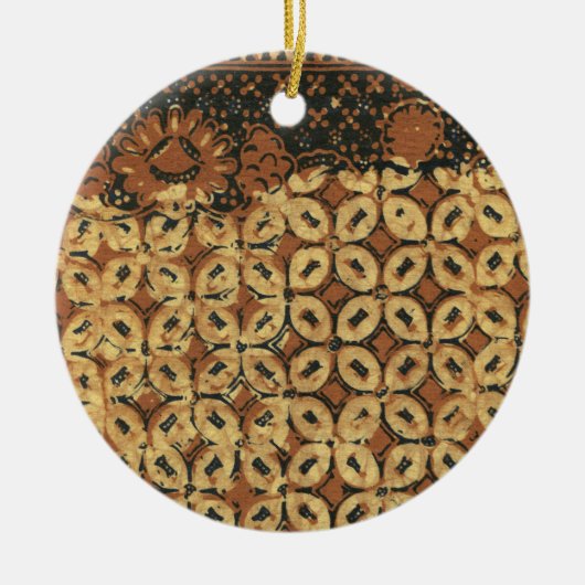 Kaffee Bean Earthy Boho Rustic Keramik Ornament (Vorne)
