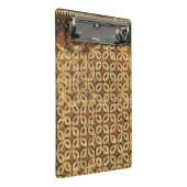 Kaffee Bean Earthy Boho Rustic Mini Klemmbrett (Schrägansicht)