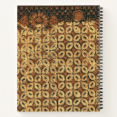 Kaffee Bean Earthy Boho Rustic Notizblock (Rückseite)