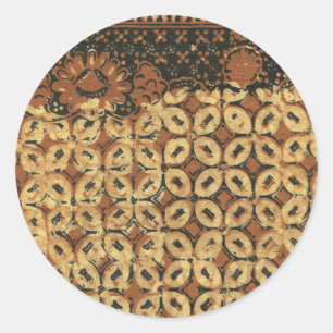 Kaffee Bean Earthy Boho Rustic Runder Aufkleber