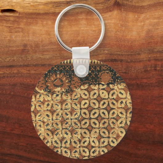 Kaffee Bean Earthy Boho Rustic Schlüsselanhänger (Vorderseite)