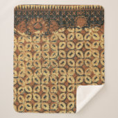 Kaffee Bean Earthy Boho Rustic Sherpadecke (Vorderseite)