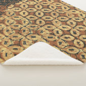 Kaffee Bean Earthy Boho Rustic Sherpadecke (3/4)